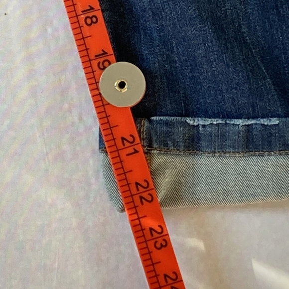 Preloved Made in Italy Men's Blue Denim Distressed Jeans - Size 42, Authentic - Picture 8 of 17